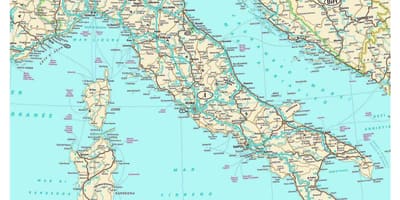 最好的驾驶意大利地图